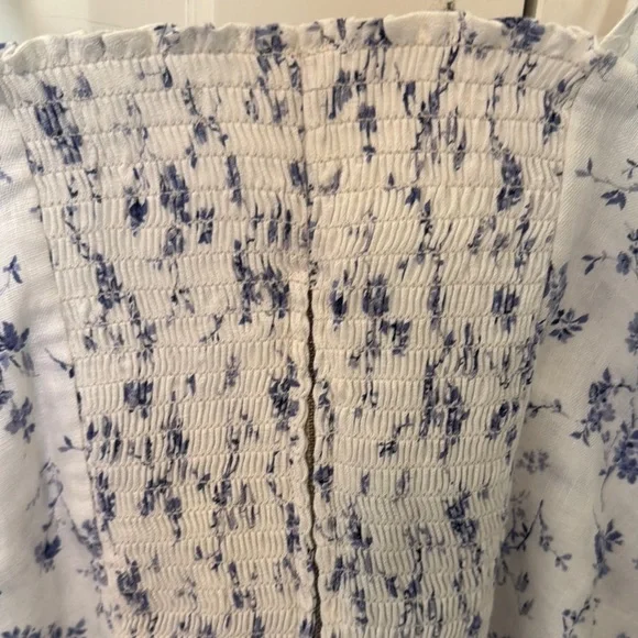 Reformation White Camisole Top with Delicate Bow Detail linen - Picture 6 of 6